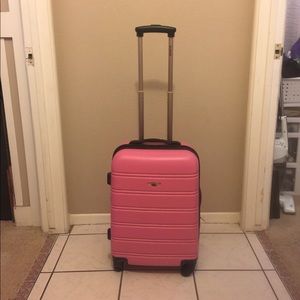 Pink Rockland Roller Suitcase 22”